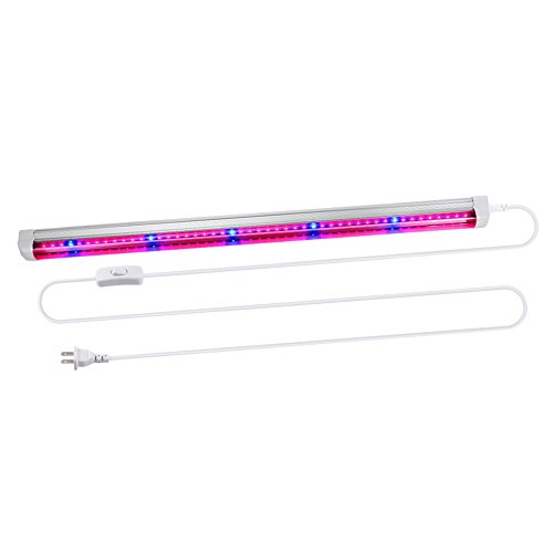 Grow Lights for Plants 10W 24 Inch 48LEDs Grow Light Tube Fixture Plant Growing Lamps for Indoor Plants Hydroponics Greenhouse Gardening