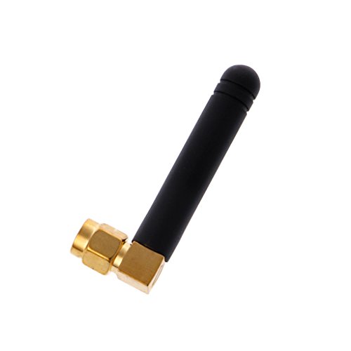 JUNESUN 433Mhz Antenna with Right Angle SMA Male Connector 2dBi 50mm - Thumbnail 4