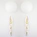 MOWO 36’’ Clear Giant Latex Balloon with Tassel (2 set, metallic gold, pink, white tassels)