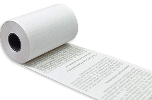 EC thermal rolls with SEPA debit text 57 mm x 14 m x 12 mm [diameter roll 35 mm] phenol printer gentle 52 g/m² ? 50 pieces (50)