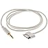 Smays Vehicle Stereo Audio Cable for Apple iPhone iPod 30Pin Dock to 3.5mm AUX-IN Jack (3.2 Feet = 1 Meter, White)