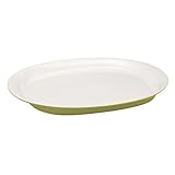 Rachael Ray Dinnerware Round and Square 14-Inch Stoneware Round Platter, Green