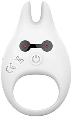 Cow Clit Vibrator Sex Machine for Men Delay Ejaculation Silicone P-Enis Enlargement Sleeve Vibrator 7 Speed Vibrating Ring,White