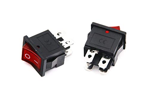 2 Pcs 3 Pin IEC320 C14 Inlet Module Plug 5A Fuse Switch Male Power Socket 10A 250V for Lab Equipment, Medical Devices