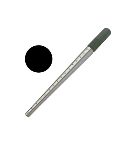APT-TJ9710 Jewelers HD Ring Mandrel Solid Steel, Silver w/knurled Grip 12"