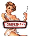 CRAFTSMAN MADE IN USA SEXY LADY TOOL BOX / BUMPER STICKER / DECAL
