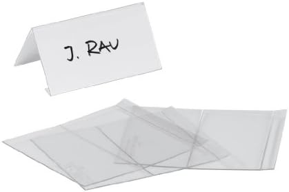 Durable Placa De Nombre De Mesa104 X 100 Mm Pet Bolsa De 10 Piezas Transparente Durable Placa De Nombre De Mesa104 X 100 Mm Pet Bolsa De 10 Piezas Transparente