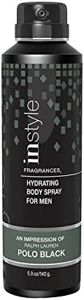 Instyle Mens Body Spray Impression of Polo Black, 5 FlOz.