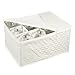 Stemware Storage Chest for Up to 12 Glasses, White (4-Pack)