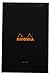 Rhodia Staplebound Notepads - Blank 80 Sheets - 8 1/4 x 12 1/2 in. - Black Cover