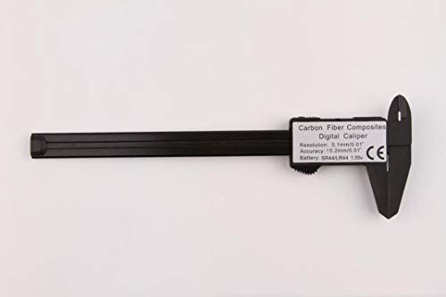 150mm/6inch LCD Digital Electronic Carbon Fiber Vernier Caliper Gauge Micrometer (Black)