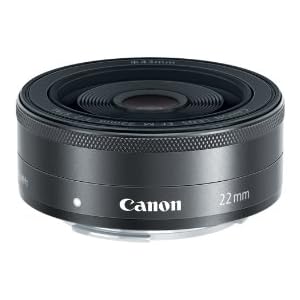 Canon EF-M 22mm f2 STM Compact System Lens, Black - 5985B002