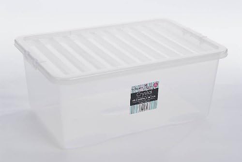 Whatmore UK - Cajas de almacenaje con tapa (plástico, 45 L): Amazon.es: Hogar