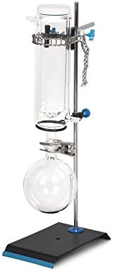 Glass Vacuum Jacketed Dry Ice Cold Trap,Double Layer with 1L Receiving Flask