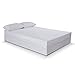Polyzip Box Spring Mattress Encasement Machine Washable Non Waterproof Breathable Zippered 6 Side Cover- (Queen 60