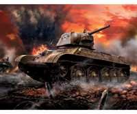 Zvezda 6159 1/100 T-34/76 Soviet Medium Tank by Zvezda