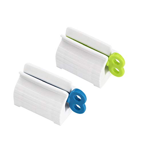Toothpaste Squeezer - 2Pack Rolling Tube Toothpaste Seat Holder