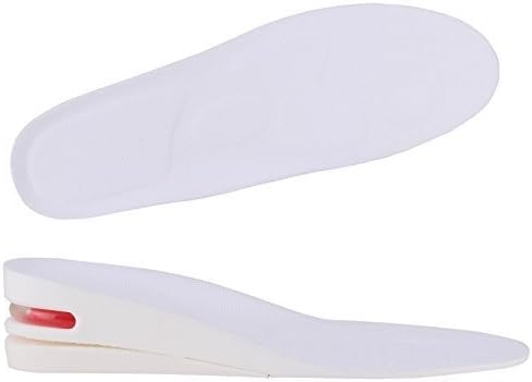 Y2C Men's 2-Layer Height Increase Elevator Shoes Insoles (approx 2 inches) White 7.5-11.5 and Random Gift by Y2COMMERCE