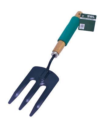SWL Garden Hand Fork | Heavy Duty Carbon Steel Fork for Weeding, Loosening Soil & Aerating | Rust-Resistant | Comfortable Non-Slip Grip | Ideal for Flower Beds, Pots & All Garden Tasks