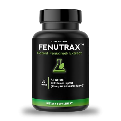 VitaMonk FenuTrax™ Fenugreek Extract 1 Months Supply - Stronger Than Testofen - High-Potency (50%) - Testosterone Support for Men - Muscle Growth, Energy, and Drive (60 Capsules)