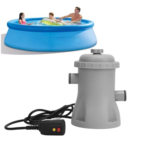 Photo 1 of Bewinner Swimming Pool Filter Pump, 330 Gallon Cartridge Pool Filters Pump, Electric for Ground Pools, Household Inflatable Pool Filter Pump System Kit Cleaning Tool (US, Bewinnere8g51atoc3-11