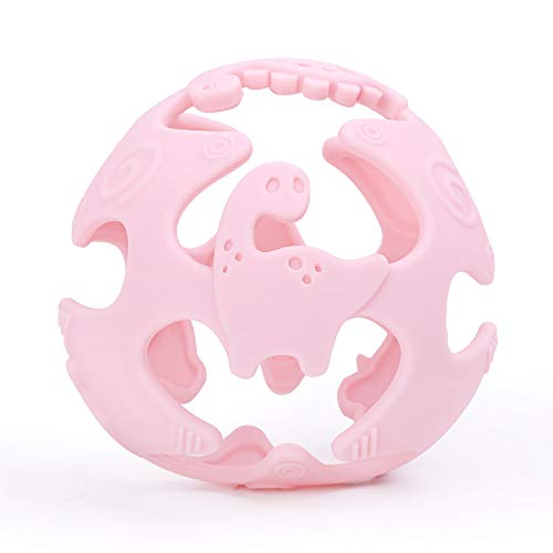 Silicone Baby Teething Toys, Baby Teether Dinosaur Shape,Dinosaur