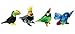 Looking Glass Miniature Collectible - Toucan / Cockatiel / Parrot / Macaw (4-Pack)