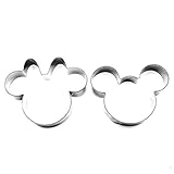 LAWMAN Mickey Minnie Mouse Fondant Pastry Baking Cookie Cutter Set