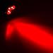 Lemonbest 2 pcs Outdoor Water-resistant Red LED Landscape Lamp Garden Wall Yard Path Steps Lawn Lighting Decorative Spot Light Red, AC 100~245V Spiked stand