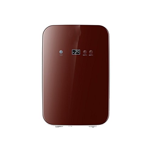 Click Here to See More Images STAZSX Mini small refrigerator small car refrigerator single door car refrigerator car cooling/heater, wine red 8L-27X20X31cm