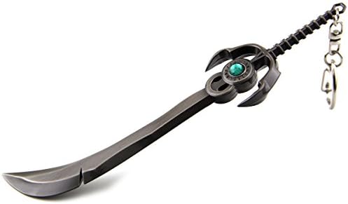 Smalotus League of Legends LOL Radiant Dawn Leona Weapon Broadsword Large Size Metal Pendant Key Ring Keychain in Box