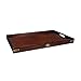 Serving Tray Large From Authentic Models - Butler's Wooden Tray, Solid Wood in French Finish with Brass Hardware Accents - FF102