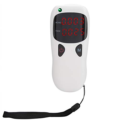 Air Quality Monitor with Formaldehyde Detector, HCHO and TVOC Sensor, Portable Indoor Air Pollution Meter with LED Display for Accurate Air Quality Testing