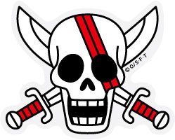 Mua Ops 79 Shanks Pirate Flag One Piece One Piece X Pansonwa Kusukorabosutekka Mini Sticker One Piece Official Goods Tren Amazon Nhật Chinh Hang 21 Fado