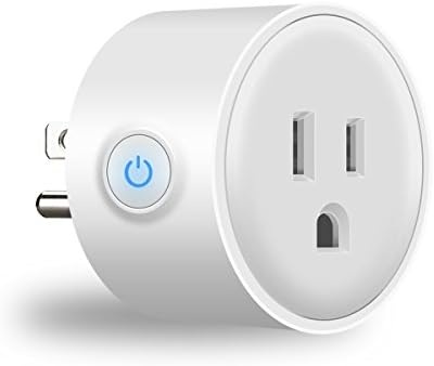 Wi-Fi Smart Plug, Mini Outlets Smart Socket No Hub Required Timing Function Control Your Electric Devices from Anywhere Works with Amazon Alexa and Google Assistant 1-Pack Amysen