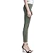 BITLIVE Women's Comfy Stretch Ankle Zip Moto Skinny Pants