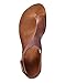 Womens Casual Toe Loop Leather Flat Sandals by Meilidress