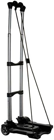 BuyKart Foldable Collapsible Trolley Cart with 2 Wheels for Luggage with Expandable Handle Adjustment