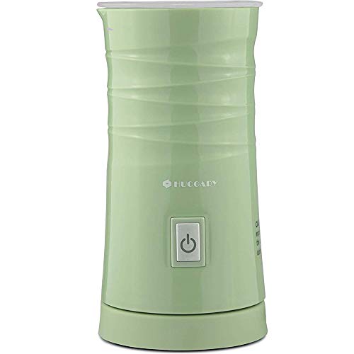 Huogary Milk Frother; Electric Milk Warmer for Coffee; Milk Steamer and Frother; Stainless Steel Non-Stick Coating Latte Foamer for Hot or Cold Milk - N8 Green