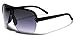 Oversized Flat Top Aviator Sunglasses Shield Men's Women's Retro 80's Vintage Glasses