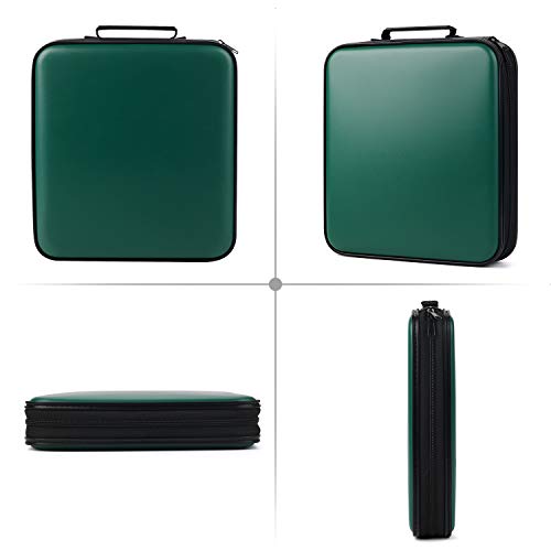 CD Case, COOFIT 160 Capacity DVD Case DVD Organizer CD Holder Case CD Storage Case Hard Plastic DVD CD Wallet