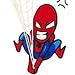 Litech Case for iPhone 6/ iPhone 6S [Flexfit] Marvel DC Comic Super Hero Inspired Scratch-Resistant Case for Apple iPhone 6 (2014) / iPhone 6S (2015) (Spider Man)