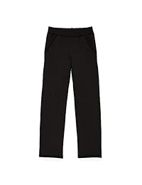 Pantalones de chándal de pierna abierta con vellón Hanes para niñas con bolsillos (K377)