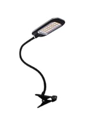 Home Improvement: OxyLED OxyRead T33 Dimmable Eye-Care LED Desk Lamp, Clip On Book Light, Flexible Gooseneck Table Light, 2 Brightness Level & 3 Light Color, Black - OxyLED