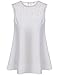 Sherosa Women's Sleeveless Hollow Out Chiffon Plus Size Lace Crochet Top Shirt (3XL, White)