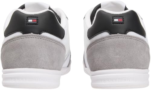 Uomo Sneakers Running Leather Mix con Lacci, Bianco (White), 40