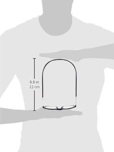 CliC Long Adjustable Front Connect Ready Reader, Black Long, 2.50 Strength