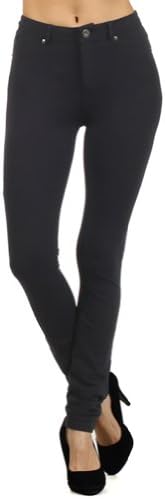 LIST OUT Special Sale Women's Moleton Colors Pants Basic Skinny Leg Stretch Cotton Jeggings