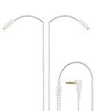 KZ ZS3 ZS5 0.75mm 2 pin Upgrade Silver Plate Replacement Earphones Cable for KZ Earphones (Silver)
