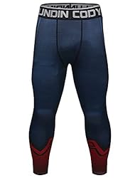 Red Plume Men's Compression Elastic Tight Leggings